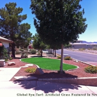 Fake Lawn Paradise Valley, Arizona Paver Patio, Small Front Yard Landscaping