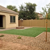 Plastic Grass Gilbert, Arizona Paver Patio, Backyard Garden Ideas