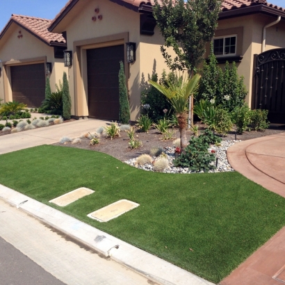 Faux Grass Big Park, Arizona Landscape Rock, Front Yard Design