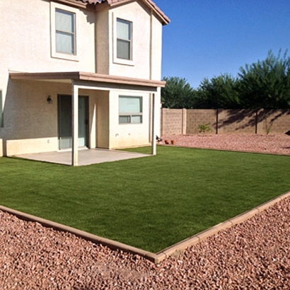 Plastic Grass Santan, Arizona Backyard Deck Ideas, Backyard Designs