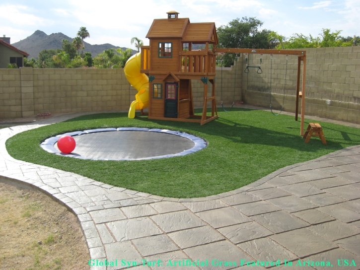 Artificial Grass Carpet Santa Cruz, Arizona Playground Turf, Backyard Designs