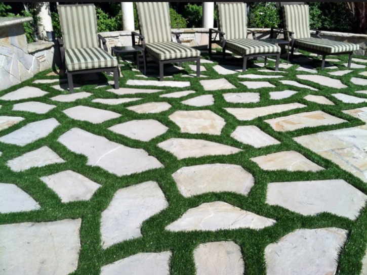 Artificial Grass Carpet White Cone, Arizona City Landscape, Backyard Landscape Ideas