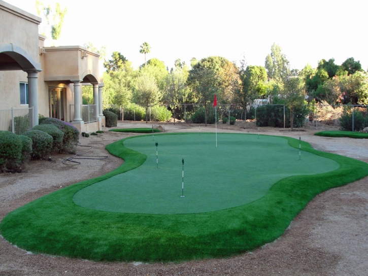 Fake Turf Clifton, Arizona Home Putting Green, Backyard Landscaping Ideas