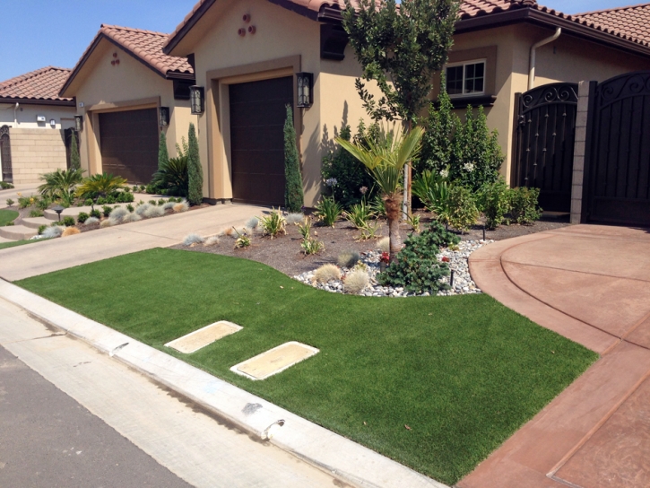 Faux Grass Big Park, Arizona Landscape Rock, Front Yard Design