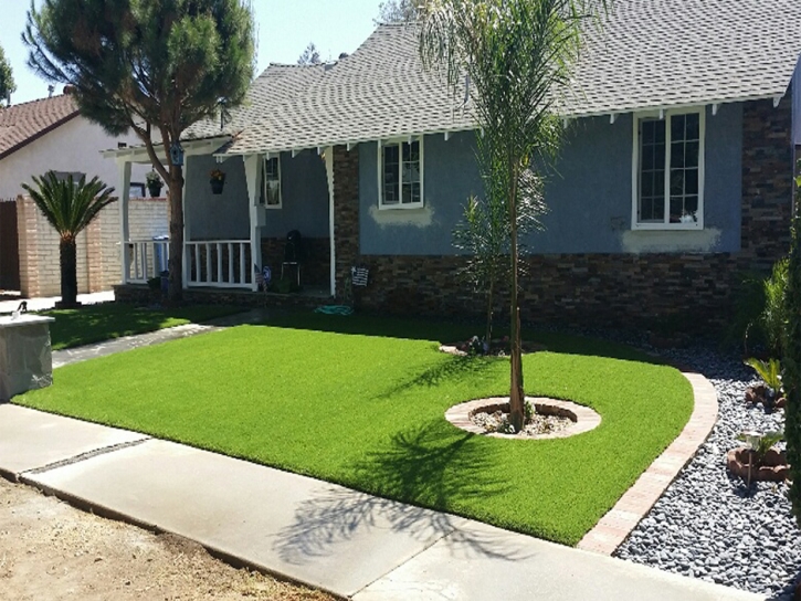 Green Lawn Florence, Arizona Paver Patio, Front Yard Design