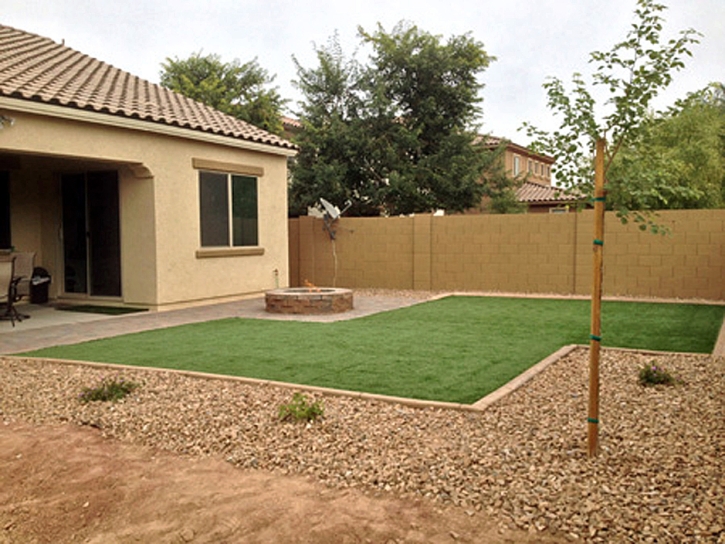 Plastic Grass Gilbert, Arizona Paver Patio, Backyard Garden Ideas